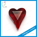 Hot sale good quality heart shape low price per carat ruby stone